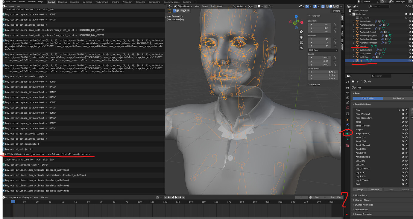 Rigify issue with skeleton setup - Animation and Rigging - Blender ...