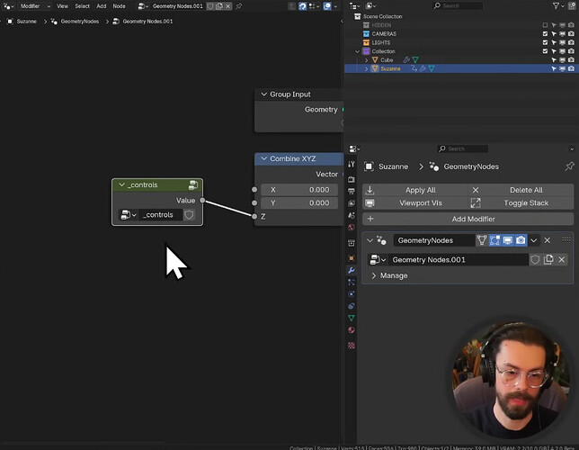 String to be transfered and used in a different node tree? - Modeling ...