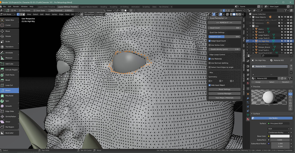 Quad Remesher Auto-retopologizer - #506 By Markholley - Released ...