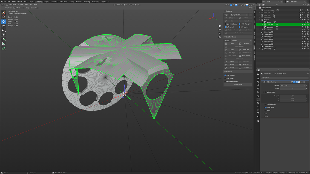 jMesh - Cirlce Array problem - Modeling - Blender Artists Community