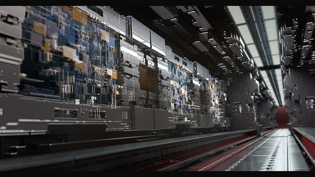 Sci-Fi Corridor - Finished Projects - Blender Artists Community