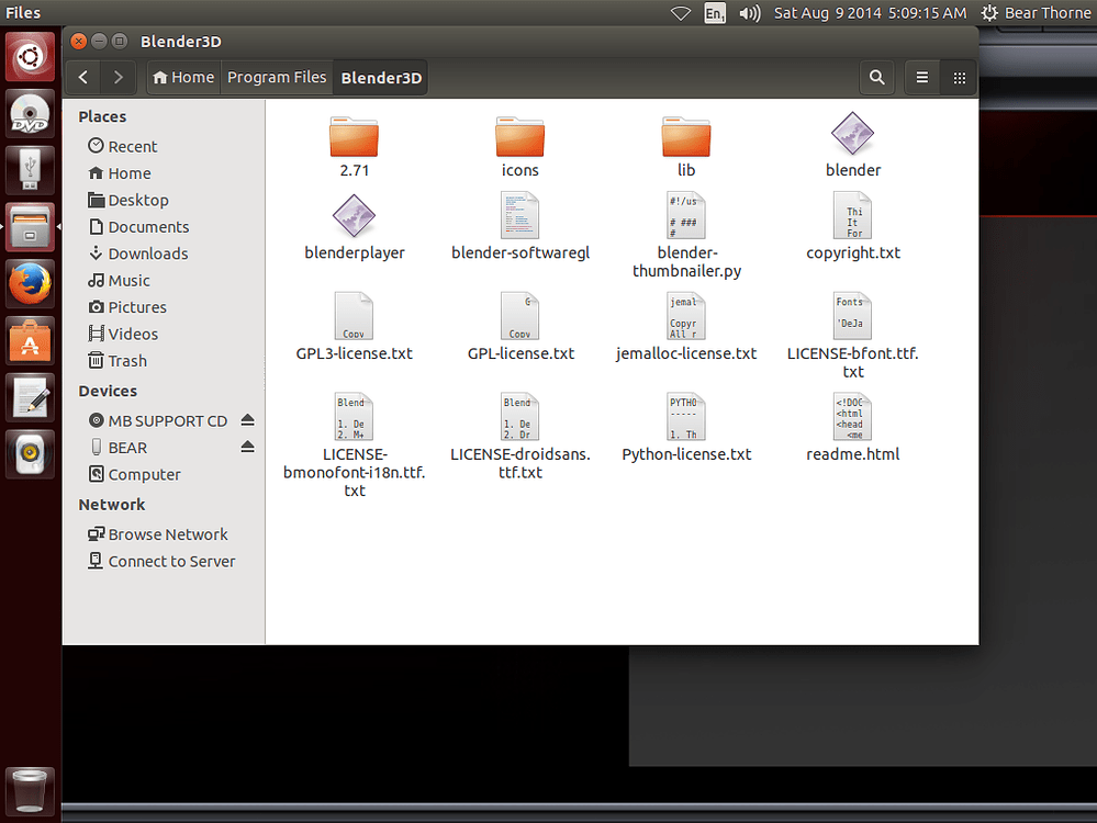 Blender не запускается ubuntu