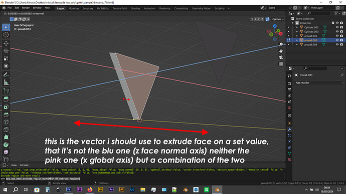 Extrude faces along normal but parallel to an axis - Modeling - Blender ...