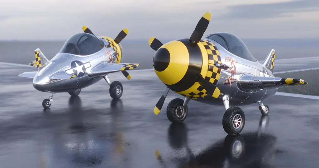 Toy Plane (P-51D Mustang Mashup)