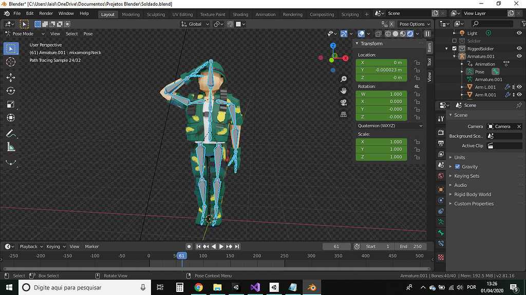 Pose goes back to T-pose in render - Animation and Rigging - Blender  Artists Community