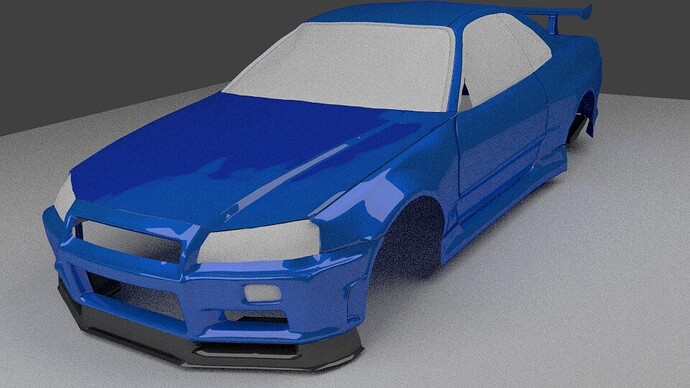 Nissan Skyline GT-R34 - Works in Progress - Blender Artists Community