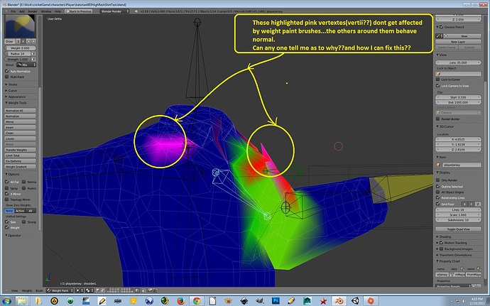 weight paint - non reactive vertex [solved] - Animation and Rigging ...