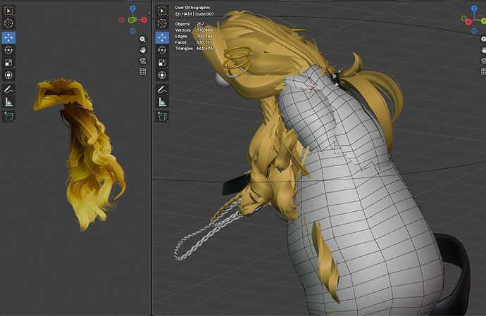 Character Rigging Hair Rigging hair broke my model - Animation and Rigging - Blender Artists ...