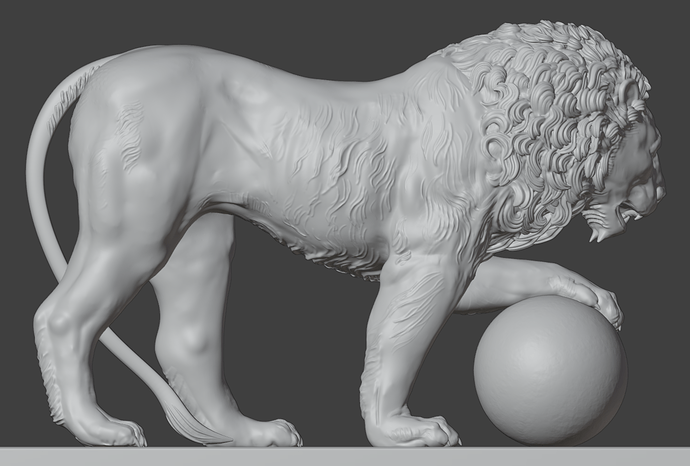 2024-01-27 16_36_41-_ render león 2 G__Proyectos Elige 3D_render león 2.blend - Blender 4.0