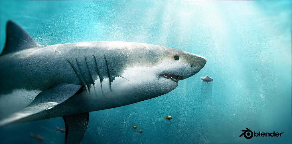 Great white Shark - Finished Projects - Blender Artists Community