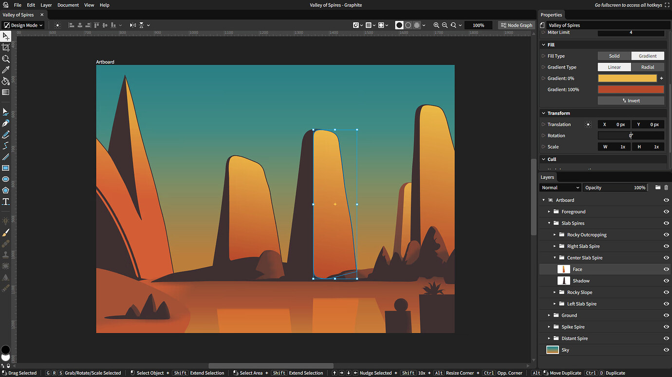 Graphite (FOSS 2D editor with geometry nodes equivalent) year in review ...