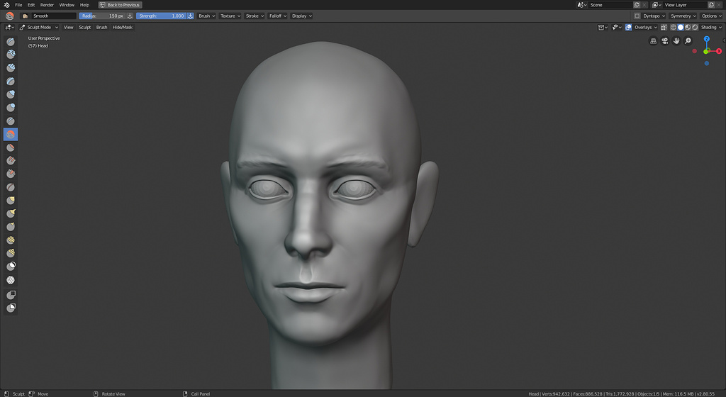Head Study 03 - Focused Critiques - Blender Artists Community
