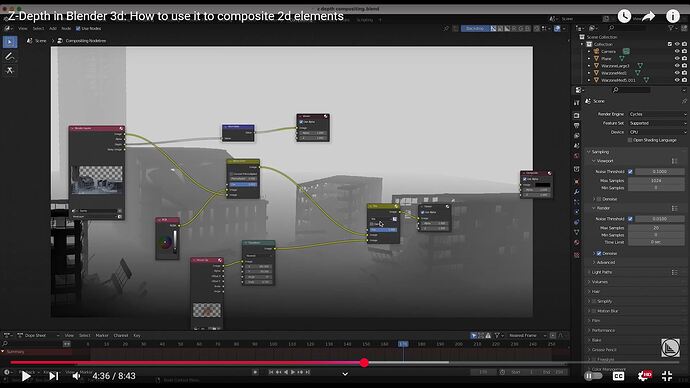 Problem With Compositing 2D Elements In Z Depth - Compositing and Post ...