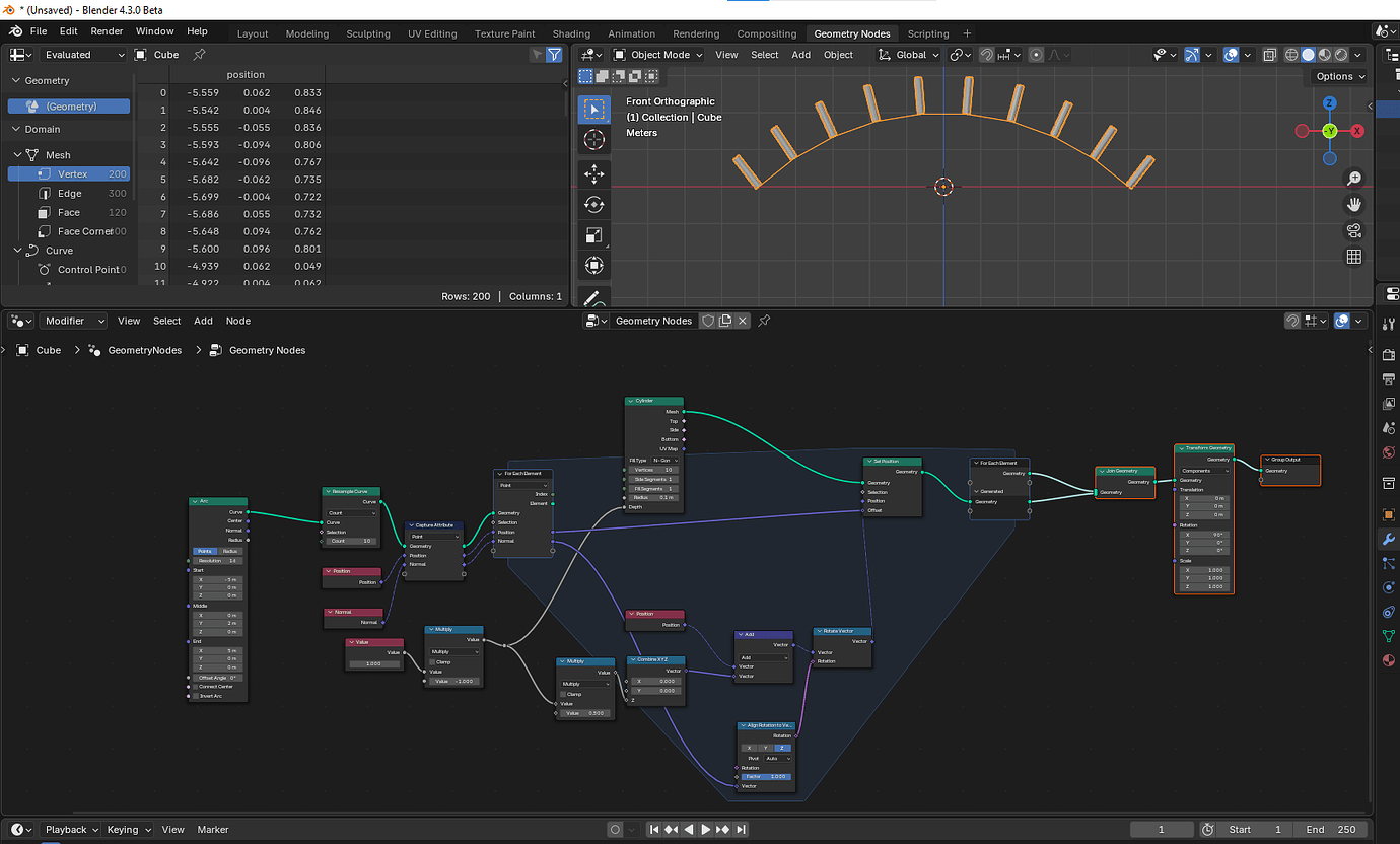 Blender 4.3 Geonodes - Align / Rotate to normal - Modeling - Blender ...