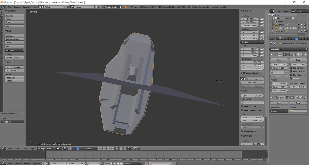 Boolean Modifier Not Slicing Object Correctly - Modeling - Blender ...