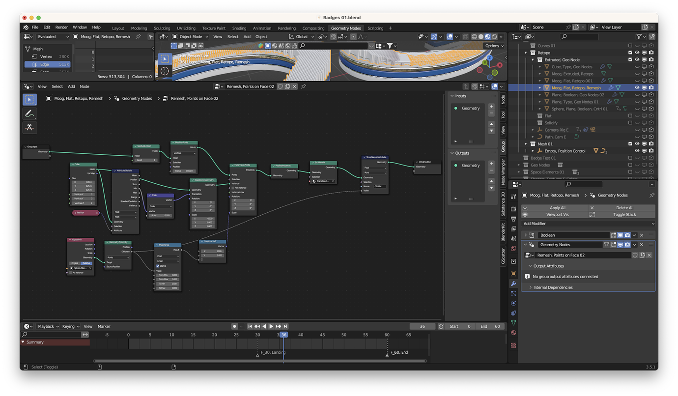 Geometry Nodes within Logo - Animation and Rigging - Blender Artists ...