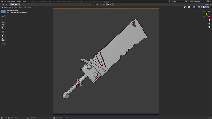 Viewport Ugly homemade cleaver (Solid)