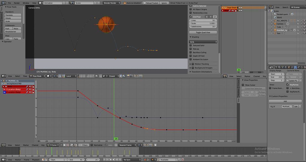 How to animate squash and stretch in a bouncing arching ball ...