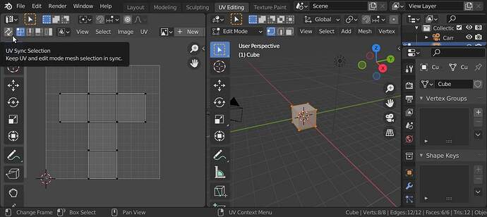 Blender 3.1 to sync uv image with mesh data? - Materials and Textures ...