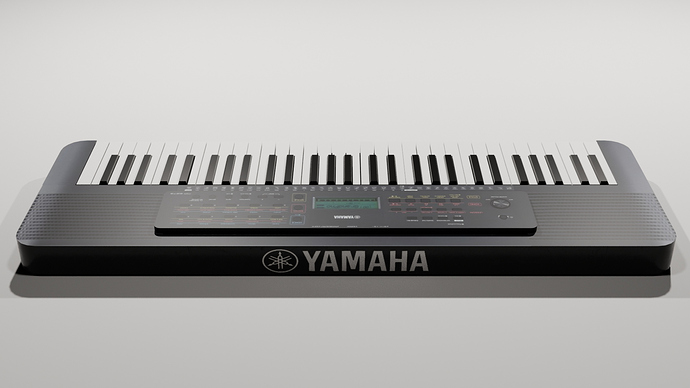 yamaha keyboard back view