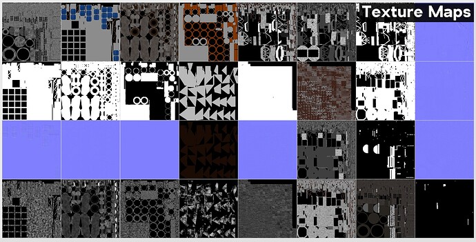 Textures Maps with title