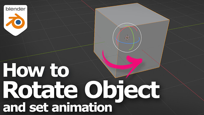 Blender how to rotate object YT