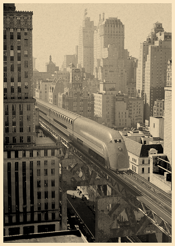 train render sepia