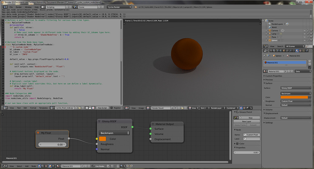 Cycles Custom Float Node? - Python Support - Blender Artists Community