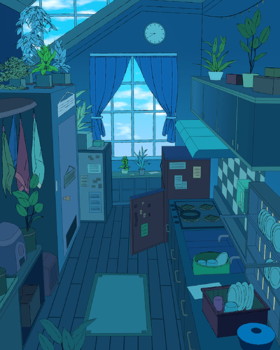 Detailed anime room 1