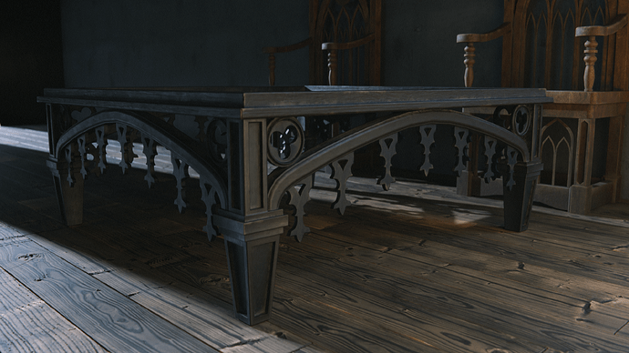 Gothic Table Background Gothic Table - Finished Projects - Blender Artists Community