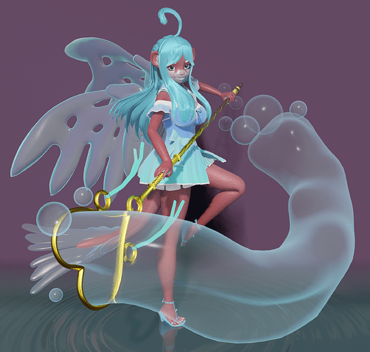 veela bubble staff eevee