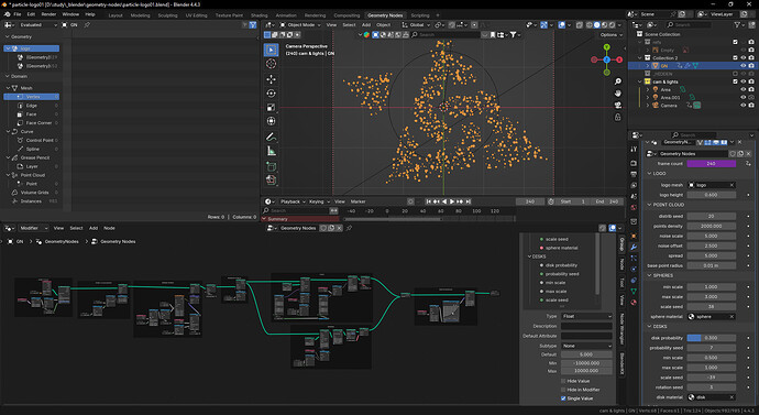 Particle logo - Finished Projects - Blender Artists Community