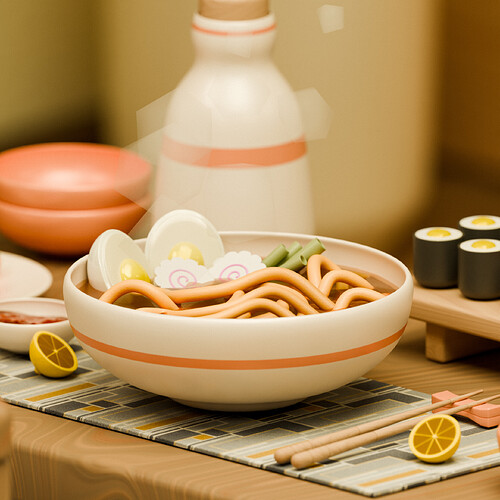 Cozy Minka House Render 3
