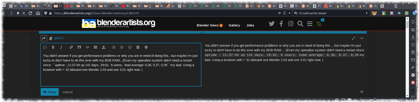 Clean Blender Memory Technical Support Blender Artists Community   67b3a167b902eb9d94fbfc5d12db4278c7cc73d3 2 1380x336 