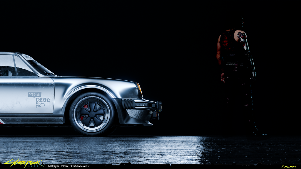 Cyberpunk 2077 - Johnny Silverhand's Porsche - 911 Turbo 1975 FanArt ...
