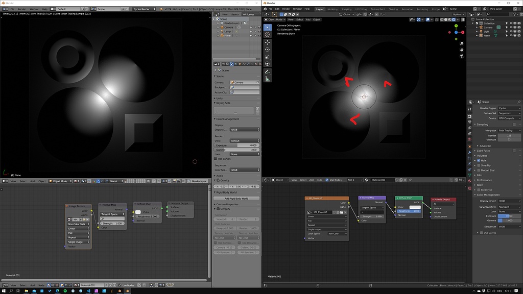 Difference in Normal Map Handling Blender 2.79 and 2.82 - Materials and ...
