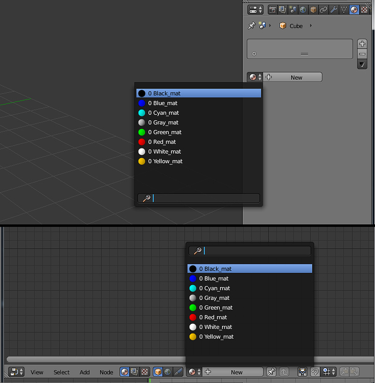 How can I see a list of all materials used in a scene and edit their ...