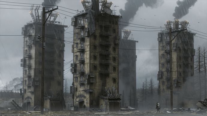 Diffusing Tower Dystopian Towers - Finished Projects - Blender Artists Community