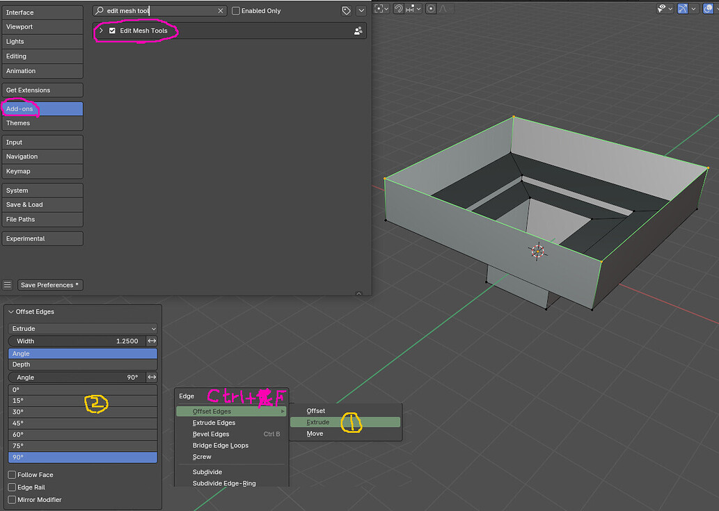 Extruding edges behavior - Modeling - Blender Artists Community