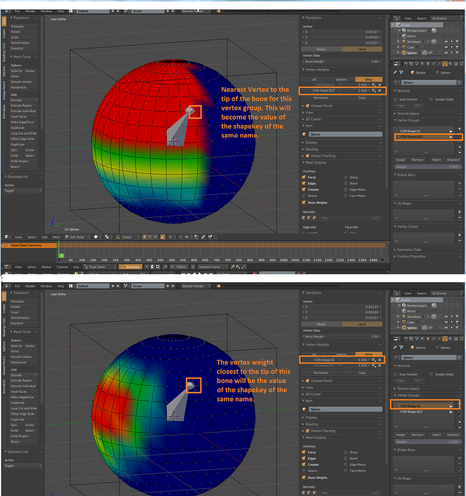 Driver Based on Vertex Weights - Animation and Rigging - Blender ...