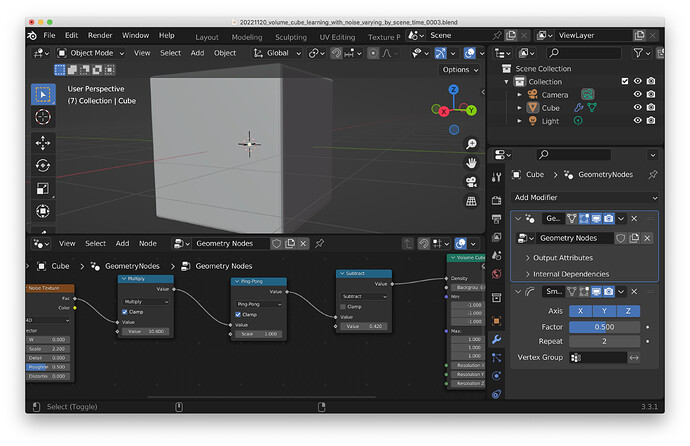 Volume Cube node - position - Basics & Interface - Blender Artists ...