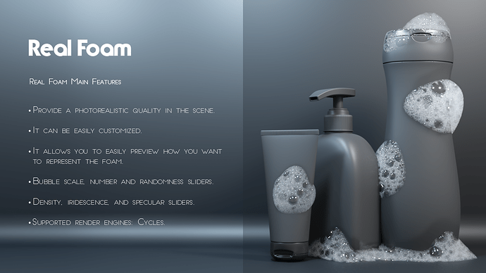 real-foam-shader-products