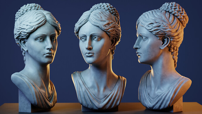 Female Bust Statue 9