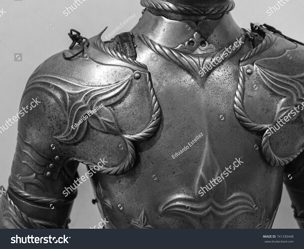 stock-photo-detail-of-the-upper-part-of-an-armor-of-medieval-knight-741330448