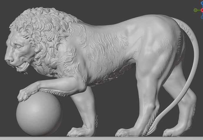 2024-01-27 16_36_19-_ render león 2 G__Proyectos Elige 3D_render león 2.blend - Blender 4.0