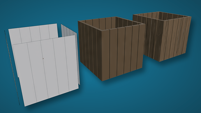 Blender 4 Procedural Planks from a 2D plain with Geometry Nodes (1)