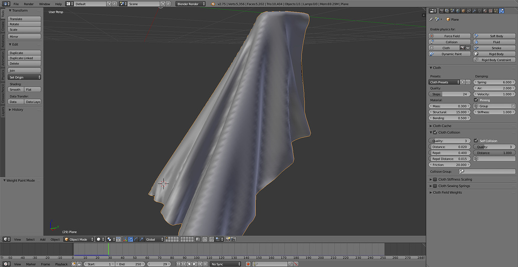 Cloth Simulation Problem - Particles and Physics Simulations - Blender ...