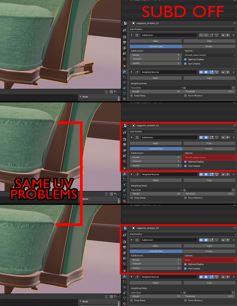 Subdivision surface stretches UVs - Materials and Textures - Blender ...