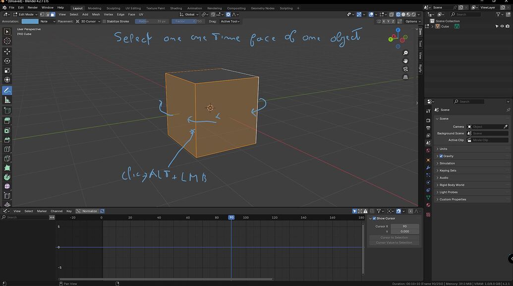 Shortcut Alt + LMB - Basics & Interface - Blender Artists Community