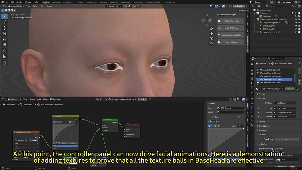 MetahumanBSRiger:Build Blender Blendshape Rig From Any Metahuman Dna ...